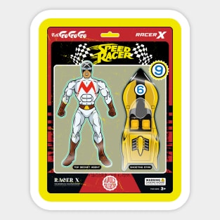 Racer X action figure Sticker